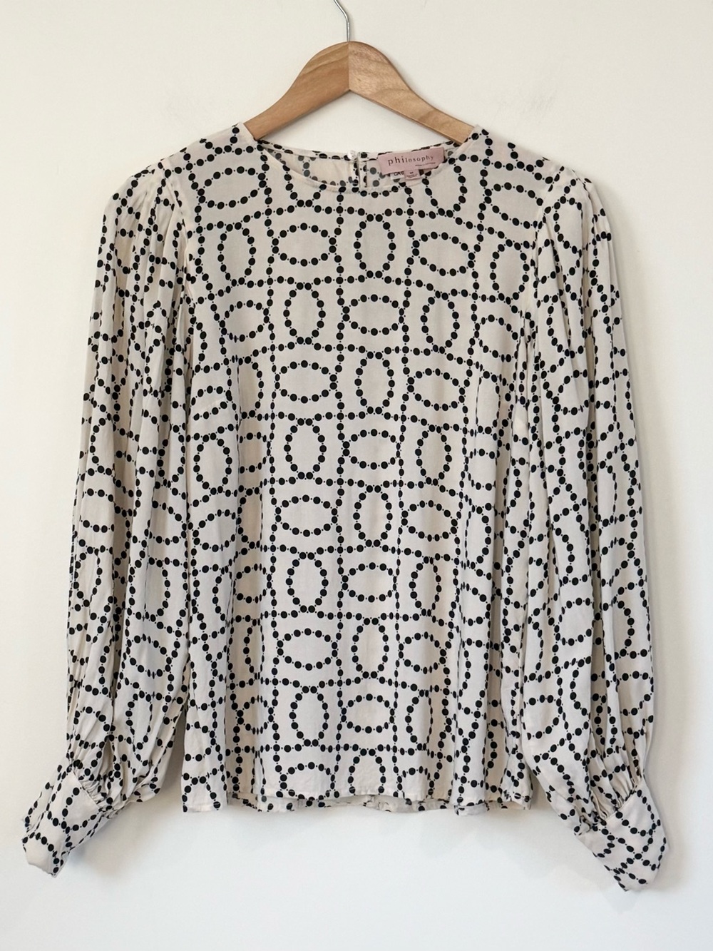 Philosophy Republic Romantic Balloon Sleeve Blouse size M